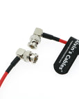 Alvin's Cables 12G SDI Flexible Coaxial Cable BNC Male to Male Right Angle for RED Komodo| Atomos Monitor 75 Ohm Shielded Cable for 4K Video Camera, Flexible 50CM