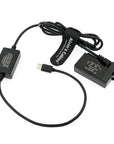 Alvin's Cables LP-E8 DR-E8 Dummy Battery to PD Type-C Decoded Power Cable for Canon EOS Rebel T5i T4i T3i T2i |Kiss X6 X5 X4 |700D 650D 600D 550D Cameras