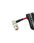 Alvin's Cables 12G SDI Flexible Coaxial Cable BNC Male to Male Right Angle for RED Komodo| Atomos Monitor 75 Ohm Shielded Cable for 4K Video Camera, Flexible 50CM