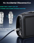 Alvin's Cables BMPCC4K to D Tap Power Cable for Blackmagic Pocket Cinema Camera 4K Gold Mount V Mount Battery Weipu 2 Pin Female to P Tap