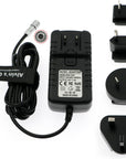 Alvin's Cables BMPCC 4K 6K Universal AC Power Supply Adapter for Blackmagic Pocket Cinema Camera 4K 6K DC 12V with UK EU AU US Plugs