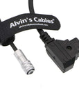 Alvin's Cables BMPCC4K to D Tap Power Cable for Blackmagic Pocket Cinema Camera 4K Gold Mount V Mount Battery Weipu 2 Pin Female to P Tap
