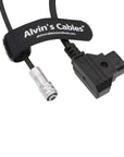Alvin's Cables BMPCC4K to D Tap Power Cable for Blackmagic Pocket Cinema Camera 4K Gold Mount V Mount Battery Weipu 2 Pin Female to P Tap
