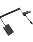 Alvin’s Cables USB-C Type-C to DMW-DCC17 BLK22 Dummy Battery Power Adapter Coiled Cable for Panasonic Lumix S5 S5II S5K S5C GH6 GH5II G9 G9II GH5s Mirror DSLR Camera