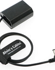 Alvin's Cables NP-FZ100 Dummy Battery to DC Right Angle Power Cable for Sony A7III A7RIII A7RIV A7RV A7C A7CII A7CR A7SIII A9 A9II A9III A1 A6600 A6700 Cameras 60CM|23.6in