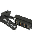 Alvin's Cables D-tap Splitter Ultrashort Power Cable D-Tap Male to 4 Port Dtap Female Cord for ARRI RED Cameras TILTA Steadicam IDX Battery