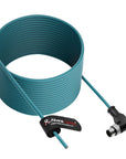 Alvin's Cables M12 A-Code 8 Pin Male Right Angle to Open End Power I/O Cable Cat6a High-Flex Shielded for Cognex Keyence Basler Industrial Automation Fieldbus Module 3.3ft/1m