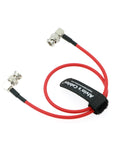 Alvin's Cables 12G SDI Flexible Coaxial Cable BNC Male to Male Right Angle for RED Komodo| Atomos Monitor 75 Ohm Shielded Cable for 4K Video Camera, Flexible 50CM