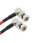 Alvin's Cables 12G SDI Flexible Coaxial Cable BNC Male to Male Right Angle for RED Komodo| Atomos Monitor 75 Ohm Shielded Cable for 4K Video Camera, Flexible 50CM