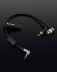 Alvin's Cables Tentacle Sync Timecode Y-Cable, 3.5mm TRS to BNC & Locking 3.5mm TRS Timecode Cable for Sony FX6 FX9 F55, Rode Wireless Receiver & Camera Timecode Sync, Ultra-Soft Cable 10 inches|25cm