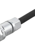 Alvin's Cables D-Tap to BMPCC 6K 4K Coiled Power Cable, Straight Weipu 2-Pin Female to D-Tap Male, Braided Ultra Flexible Coiled Cable for Blackmagic Pocket Cinema Camera 4K/6K/6K Pro, V-Mount, Black