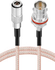 Alvin's Cables BNC Female to DIN 1.0 2.3 Male RG179 Cable 75 Ohm for Blackmagic