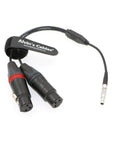 Alvin's Cables 5 Pin Male to Two XLR 3 Pin Female Audio Input Cable for Z CAM E2 Camera