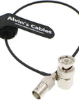 Alvin's Cables BNC Right Angle Male to BNC Female SDI Cable for Camera 50 Ohm