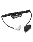 Alvin's Cables 2 Pin Male Right Angle to Anton Bauer D TAP Coiled Power Cable for Teradek Z CAM Blackmagic Pyxis 6K