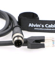 Alvin's Cables M12 D-Code 4 Pin Male to RJ45 Ethernet Cable High-Flex for Industrial Camera Sensor, Automation Application