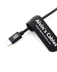 Alvin's Cables PD USB-C Type-C to 2 Pin Female Power Cable Fast Charging Cable for RED Komodo Camera 45cm| 18inches