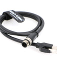 Alvin's Cables M12 D-Code 4 Pin Male to RJ45 Ethernet Cable High-Flex for Industrial Camera Sensor, Automation Application