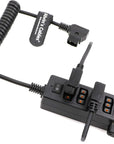 Alvin's Cables D-tap Splitter Cable with Power Switch Male DTap to 4 Female D Tap 2 DC USB for V-Mount Battery for ARRI/RED Camera LCD Monitor LED Video Light Bidirectional Pluggable