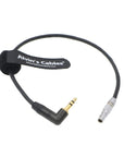 Alvin's Cables 5 Pin Male to Right Angle 3.5mm TRS Audio Cable for Z CAM E2 Camera