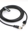 Alvin's Cables M12 D-Code 4 Pin Male to RJ45 Ethernet Cable High-Flex for Industrial Camera Sensor, Automation Application