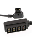 Alvin's Cables D-tap Splitter Ultrashort Power Cable D-Tap Male to 4 Port Dtap Female Cord for ARRI RED Cameras TILTA Steadicam IDX Battery