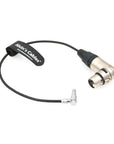 Alvin's Cables 5 Pin 00 Right Angle Male to XLR 3 Pin 90 Degree Female Audio Cable for Z CAM E2 Camera