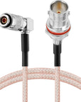 Alvin's Cables BNC Female to DIN 1.0 2.3 Male Right Angle RG179 75Ohm Cable for Blackmagic 30CM