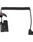 Alvin's Cables LP-E6P Dummy Battery to D-Tap Braided Coiled Power Cable