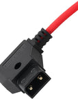 Alvin's Cables D-Tap to BMPCC 6K 4K Coiled Power Cable, Straight Weipu 2-Pin Female to D-Tap Male, Braided Ultra Flexible Coiled Cable for Blackmagic Pocket Cinema Camera 4K/6K/6K Pro, V-Mount, Red