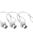 Alvin's Cables Dust Cap Compatible with LEMO 1B(12 mm) Connectors, Industrial Protective Cover with Metal Retention Wire, Dustproof, Moisture Resistant, 2 Pieces