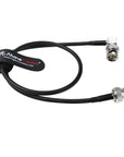 Alvin's Cables 12G SDI Cable Flexible, BNC Male to Male for RED Komodo| Atomos Monitor 75 Ohm Shielded Cable for 4K Video Camera, Straight to Right Angle 50cm|19in