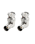 Alvin's Cables Right Angle BNC Connectors for HD SDI BNC Cable One Set
