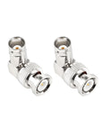 Alvin's Cables Right Angle BNC Connectors for HD SDI BNC Cable One Set