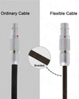 Flexible Power Cable for Teradek Bond SmallHD Monitor Rotatable Right Angle 2 Pin Male to 2pin Male Braided Wire 45cm|18inches Alvin's Cables