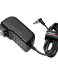 Alvin’s Cables Right Angle Locking DC AC Power Supply Adapter 100V-240V to 12V 3A Universal Wall Charger 5.5x2.5mm DC for Atomos Ninja V, Blackmagic Video Assist, with US UK EU AU Plugs 2m/6.6ft