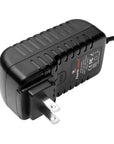 Alvin’s Cables Right Angle Locking DC AC Power Supply Adapter 100V-240V to 12V 3A Universal Wall Charger 5.5x2.5mm DC for Atomos Ninja V, Blackmagic Video Assist, with US UK EU AU Plugs 2m/6.6ft