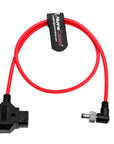 Alvin's Cables Dtap to Locking DC 2.1 Cable, Atomos Ninja Dtap Power Cable Right Angle Ultra Soft for Video Devices PIX-E7 PIX-E5 Monitor, for Hollyland Mars 400s 60cm|23.6in