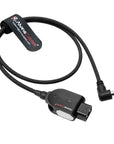 Alvin's Cables Smart Dtap to DC Cable for Atomos Ninja V, Ultra Flexible D-tap to 2.1 DC Right Angle Power Cable 2ft for Blackmagic Design Video Assist, SmallHD 702, for Feelworld FW568 Monitor