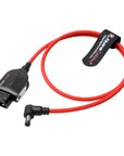 Alvin's Cables Smart Dtap to DC Cable for Atomos Ninja V, Ultra Flexible D-tap to 2.1 DC Right Angle Power Cable 2ft for Blackmagic Design Video Assist, SmallHD 702, for Feelworld FW568 Monitor