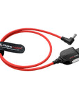 Alvin's Cables Smart Dtap to DC Cable for Atomos Ninja V, Ultra Flexible D-tap to 2.1 DC Right Angle Power Cable 2ft for Blackmagic Design Video Assist, SmallHD 702, for Feelworld FW568 Monitor