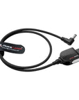 Alvin's Cables Smart Dtap to DC Cable for Atomos Ninja V, Ultra Flexible D-tap to 2.1 DC Right Angle Power Cable 2ft for Blackmagic Design Video Assist, SmallHD 702, for Feelworld FW568 Monitor