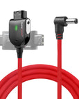 Alvin's Cables Smart Dtap to DC Cable for Atomos Ninja V, Ultra Soft D-tap to 2.1 DC Right Angle Power Cable for Blackmagic Design Video Assist, SmallHD 702, for Feelworld FW568 Monitor 60cm|23.6in
