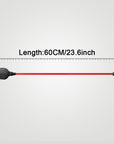 Alvin's Cables Smart Dtap to DC Cable for Atomos Ninja V, Ultra Flexible D-tap to 2.1 DC Right Angle Power Cable 2ft for Blackmagic Design Video Assist, SmallHD 702, for Feelworld FW568 Monitor