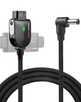 Alvin's Cables Smart Dtap to DC Cable for Atomos Ninja V, Ultra Flexible D-tap to 2.1 DC Right Angle Power Cable 2ft for Blackmagic Design Video Assist, SmallHD 702, for Feelworld FW568 Monitor