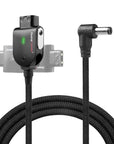 Alvin's Cables Smart Dtap to DC Cable for Atomos Ninja V, Ultra Flexible D-tap to 2.1 DC Right Angle Power Cable 2ft for Blackmagic Design Video Assist, SmallHD 702, for Feelworld FW568 Monitor