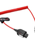Alvin's Cables Atomos Ninja V D-tap Power Cable, 1.6-4ft Smart Dtap to Locking DC 2.1 Coiled Cable for Blackmagic Video Assist, for Hollyland Mars 400S, Ultra Soft
