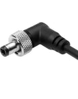 Alvin's Cables Atomos Ninja V D-tap Power Cable, 1.6-4ft Smart Dtap to Locking DC 2.1 Right Angle Coiled Cable for Blackmagic Video Assist, for Hollyland Mars 400S, Ultra Soft