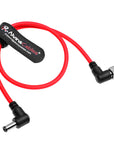 Alvin's Cables Locking DC to DC Cable for Atomos Ninja V Shogun, 5.5 2.1 Locking DC Right Angle Ultra Soft Cable for Video Devices PIX-E7 PIX-E5 Monitor 45cm|17.7in