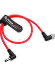 Alvin's Cables Locking DC to DC Cable for Atomos Ninja V Shogun, 5.5 2.1 Locking DC Right Angle Ultra Soft Cable for Video Devices PIX-E7 PIX-E5 Monitor 45cm|17.7in